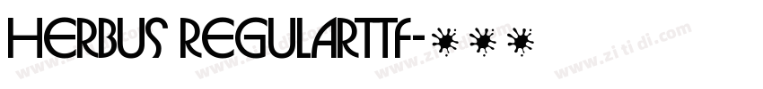 Herbus Regularttf字体转换